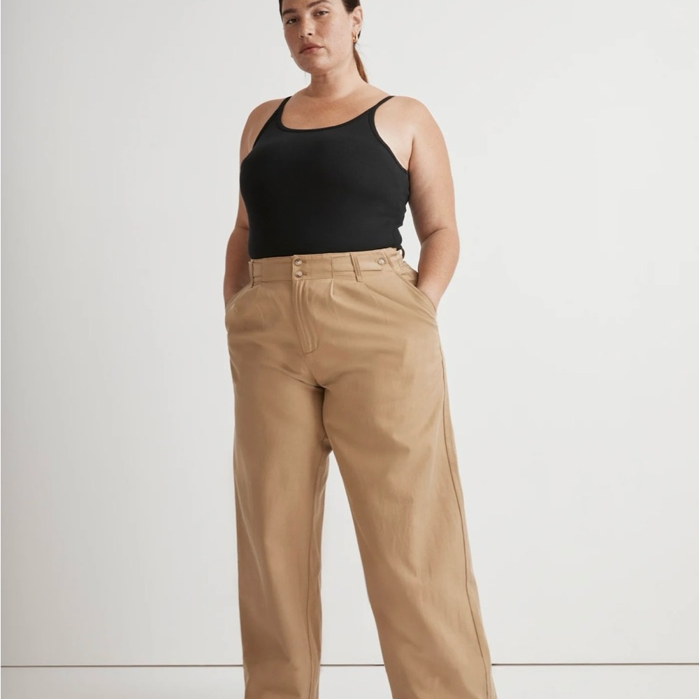 Madewell Plus Harlow Wide-Leg Pant in Drapey Twill